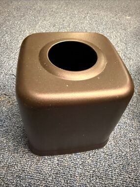 Matte Black Square Tissue Box Cover